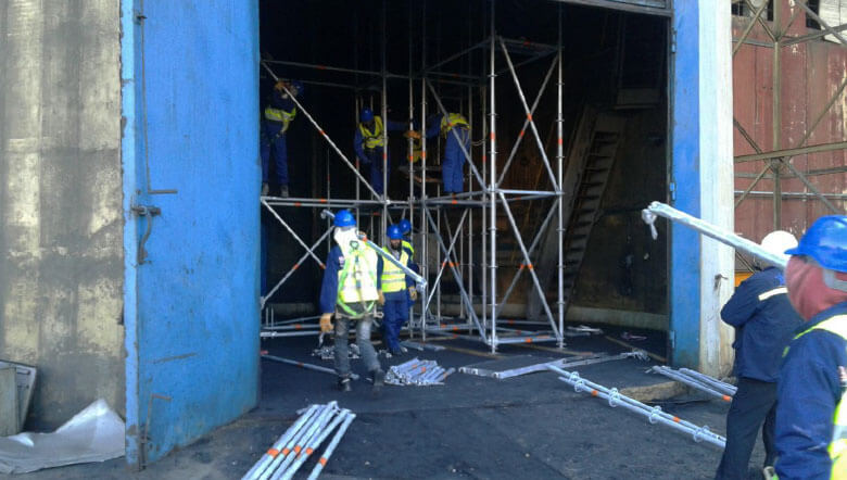 Industrial scaffold