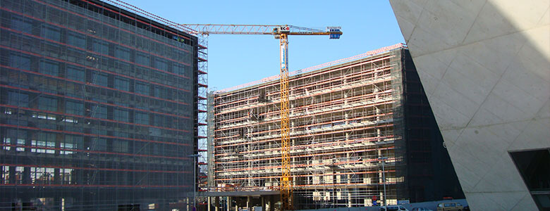 Construção de complexo imobiliário